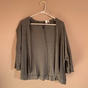 H&M grey cardigan, 3/4 sleeve